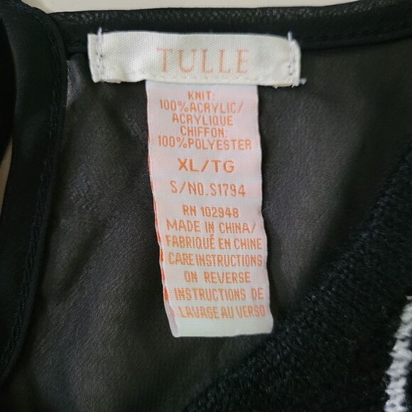 Tulle Anthropologie Women's Knit and Sheer Cardigan - Picture 2 of 10